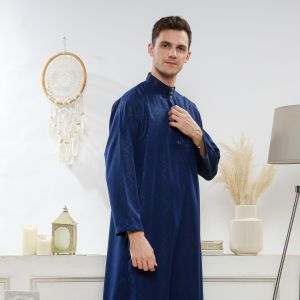 AZKAN jubah pria remaja bahan katun besway premium motif terbaru model lengan panjang gamis muslim dewasa kekinian
