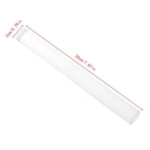 Transparent Acrylic Solid Roll Clay Rolling Pin Fondant Baking Pastry Roller