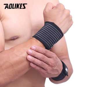 Aolikes Light Wrist Wrap Support Sleeve Deker Pergelangan Tangan Hand band Handband