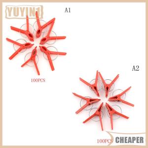 [COD] EHBqna SPORTS 100pcs Plastic grafting clips สวนพืชผักแบนและรอบ