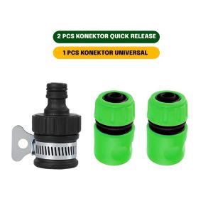 GEMUK Selang Air Cuci Motor 30 Meter Sepaket Selang Benang Transparan Semprotan Air Jet Spray Konektor Lengkap Selang Taman Selang Air Cuci Motor Cuci Mobil Siram Tanaman