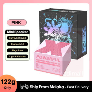 Colorful LED Lights Portable Bluetooth 5.0 Speaker Hifi Sound Audio Speaker Party Speaker with Microphone with Radio Function Wireless Player Support USB/Mic/AUX/U Disk/TF Card/TWS connection Murah 藍牙音箱