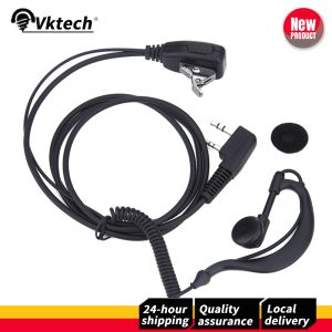 2 PIN Earpiece Headset PTT MIC Interphone Earphone Earpiece Walkie Talkie Earbud for Baofeng UV5R BF-480/490/320/V6