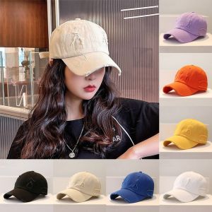 MODERNLUX Cotton Baseball cap Sun Protection Wide Brim Hip Hop Hat Fashion Solid Color Sun Caps Men