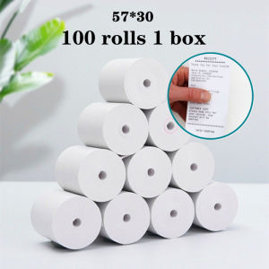 Thermal paper 57mm x 30mm 100 rolls in a box cash register paper for thermal printer receipt paper takeaway cash register