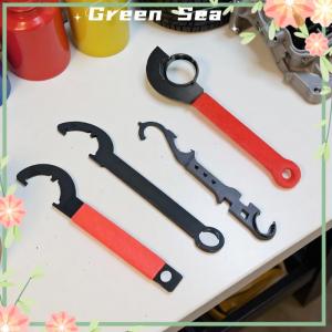 Green sea lazlook ประแจปากตายด้ามกันลื่นตัวประแจด้านนอกสำหรับติดตั้งท่อตั้งพื้นประแจเหล็กคาร์บอนสูงสำหรับรถยนต์