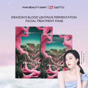 FAN BEAUTY DIARY Facial Mask Skincare Dragons Blood Lentinus Fermentation Facial Treatment Face Mask Skin Care 5 PC 麒麟竭龙血面膜