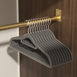 GREENSINDOOR Premium Velvet Hanger Non-Slip 360° Swivel Space Saving Clothes Hanger 10/30/50PCS Penyangkut Baju