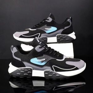 GS121377 Sepatu Sneakers Pria Import Sepatu Tali Fashion Kasual Running Sport (Free Box)