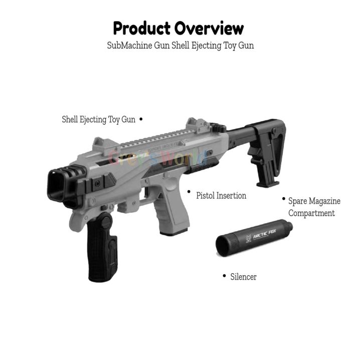 YBB.PH real size ratio SRC roni kit with glock shell ejection nerf ...