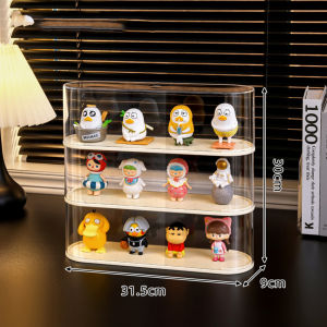 กล่องโชว์โมเดล อะคริลิคใส ฝาครอบ กล่องใส่ฟิกเกอร์ ชั้นวางโมเดล ตุ๊กตา ป๊อปมาร์ท ลาบูบู้ 1/2/3 ชั้น วางเรียงได้เยอะ กันฝุ่น ตู้โชว์ตุ๊กตา มี 3 ขนาด