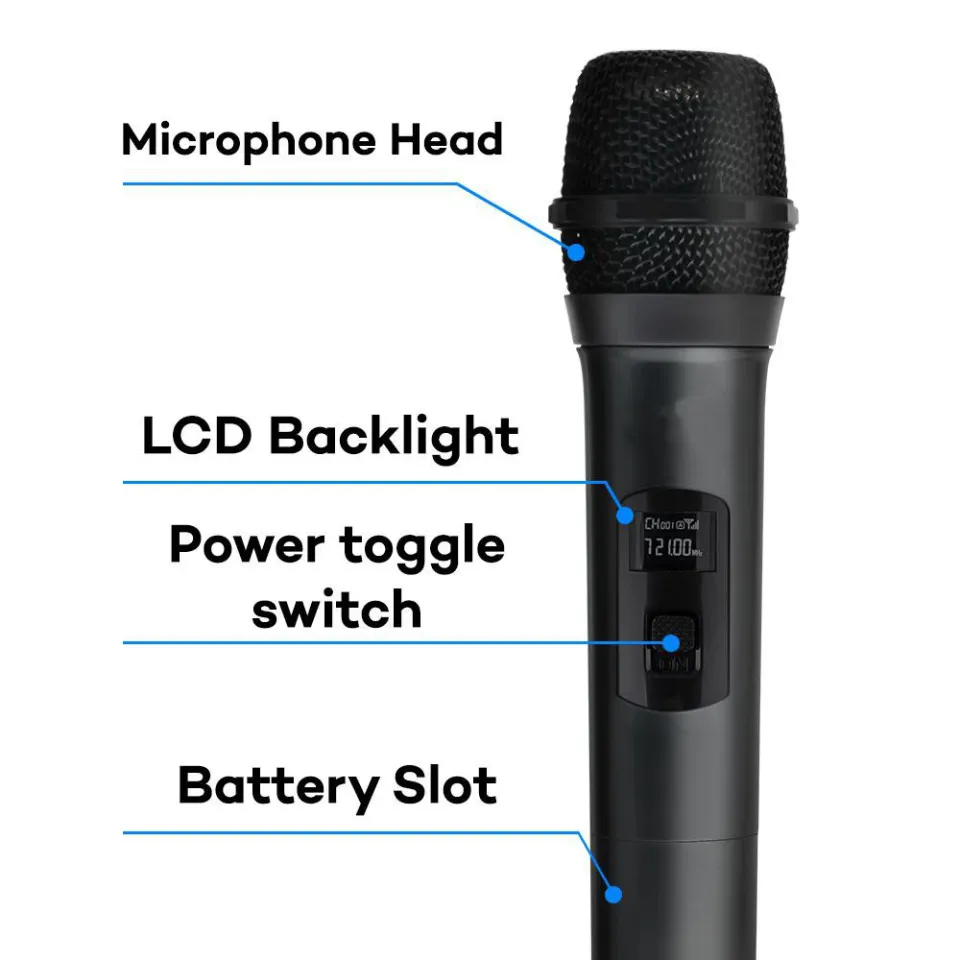 professional Wireless microphone dual handheld. Professional