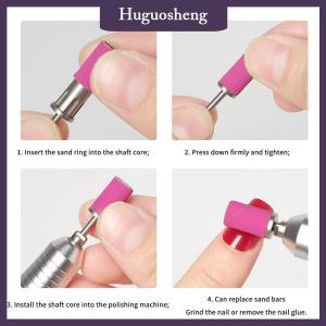 [huguosheng] Mandrel Bits For Nails Sanding Bands 3 32 Milling Cutter Easy-Off E-file Accessories For Nail Art Supplies For Professionals