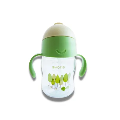 Evorie Tritan Gravity Straw Sippy Cup Water Bottle (200ml) - 23 Colors