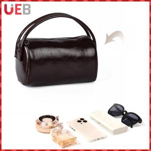 PU Leather Small Handbag Adjustable Shoulder Strap Simple Crossbody Bag Zipper Large Capacity for Women Mother Kid Bags Girl