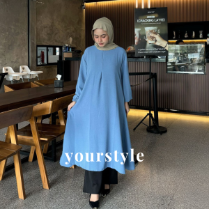 Irene tunik | atasan tunik wanita | tunik terbaru | tunik dayli