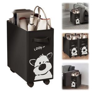 Mobile Rolling Cart with Wheels Under Desk Organizer Office Organizer Basket for Home Office
