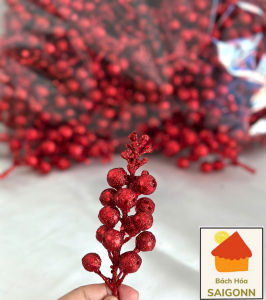 (Hàng Loại 1-13cm) Cành Sung Quả Sung Kim Tuyến Nhiều Màu Sắc Trang Trí Giỏ Quà Tết Cây Thông Noel 2025