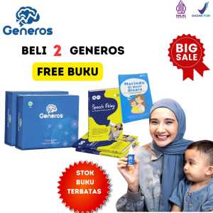 PROMO PAKET 2 BOX GENEROS VITAMIN KECERDASAN OTAK ANAK NUTRISI ANAK SEHAT HERBAL ORIGINAL SUPLEMEN ATASI HIPERAKTIF SPEECH DELAY AUTIS TERLAMBAT BICARA TERLAMBAT JALAN