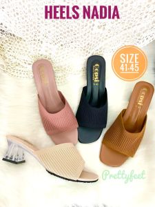 Prettyfeet NADIA Kasut Tumit Tinggi Wanita - Plus Size Heels Women - Size 41 to 45
