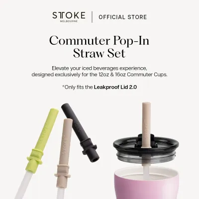 STTOKE Pop-In Commuter Straw | Accessories | Fits 16oz (460ml) & 12oz (350ml)