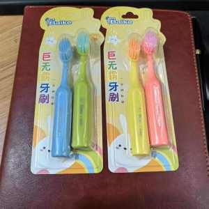SCCS~2in1 Set Big Mac childrens toothbrush Giant Head Kids Toothbrush Baby Soft Bristle Toothbrush