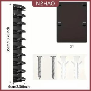 N2HAO Giá treo mũ lưỡi trai gắn tường kệ trưng bày chống nước giá đựng mũ chống gỉ giá treo khăn móc treo tủ quần áo phụ kiện sắp xếp đồ đạc