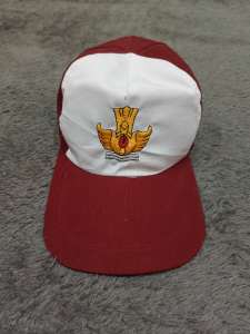 Topi merah putih SD model pengikat karet elastis cewe cowo