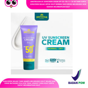 AMATERASUN UV SUNSCREEN CREAM SPF 50+ PA++++  50 GR TABIR SURYA SUNSCREEN WAJAH UNTUK KULIT NORMAL DAN KERING MELINDUNGI SKIN BARRIER MELEMBAPKAN KULIT