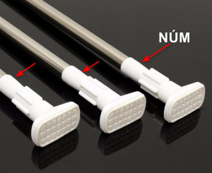 Thanh treo đa năng không cần khoan tường-chất liệu inox đầu vuông