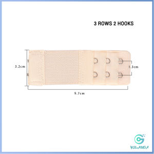 Yolanda【มีสินค้าในสต๊อก】 ตะขอปรับขยายเสื้อชั้นใน(รุ่นมียางยืด) ยืดได้ ตะขอขยายเสื้อใน Elastic Bra Extender