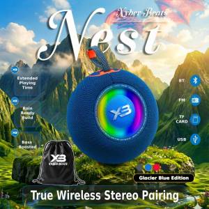 XB201 NEST Bluetooth Speaker Wireless Portable Speaker with Powerful Bass & Rechargeable Battery