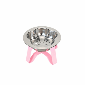 ER52858 Large Diameter Stainless Steel Cat Bowl Protect Cervical Spine Detachable Pet High Footed Bowl Cat Water Bowl Non-Slip Base Dog Drinking Bowl Indoor Use