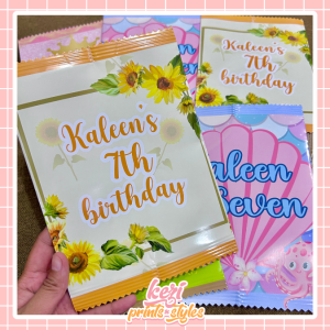 Customized Chip bags | For Birthday Christening / Baptism and any events | Any theme