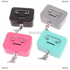 [COD] Abulaia Money Safe Box Mini Cash Box Metal Key Money Bank Small Security Lock Box Portable Sturdy Lockable Boxes