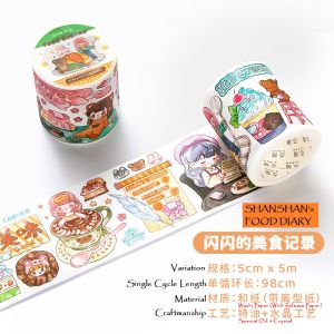 Simno ShanShan Sticker Journal Tape/Washi Tape/DIY Sticker Craft Decor/Birthday Gift