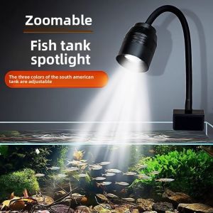 Happyfishlife Spotlight Three Modes COB LED Adjust Zoom Aquarium Light BlackWater Aquascape 原生缸鱼缸灯