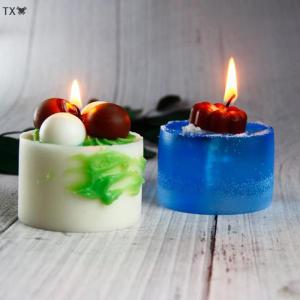 SHNGki Hình trụ nến khuôn handmade nến Khuôn Silicone khuôn sáp khuôn nhỏ thủ công