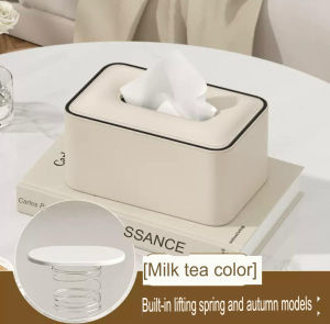 TISSUE BOX COVER PU LEATHER TISSUE BOX HOLDER RECTANGLE KLEENEX BOX COVER FOR HOME OFFICE BATHROOM CAR DECORATION