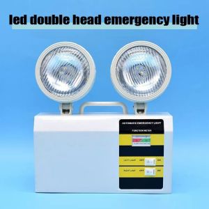 【COD】Emergency Lamp Light Fire Emergency Lamp Rechargeable Twinhead LED Automatic Emergency Safety Exit Evacuation Instructions Work Lights New Quick Response Twinhead Rechargeable Emergency Lamp Light