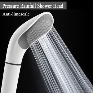 1pc ABS White High Pressure Handheld Bathroom Water Tap Nozzle Shower Head Sprinkler Sprayer Faucet