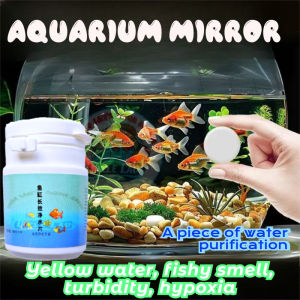 Aquarium water Ph balance water purification tablets→sterilization+dechlorination+water purification