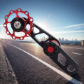 【New Arrival】 Bicycle Single Speed Chain Guide Aluminum Alloy Bike Pulley Jockey Wheel Derailleur Chain Checker for Folding Bicycle. 