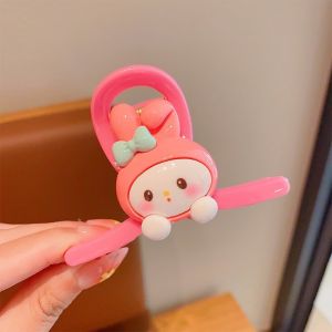 Sanrio Cartoon Claw Hair Clip Transparent Cartoon Shark Clip Cute Girl Heart Ponytail Hairpins Ponytail Pin Accessory
