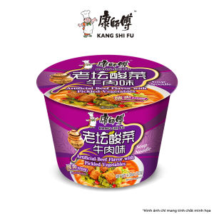 Mì hộp KANG SHI FU vị bò dưa cải chua Nước dùng đậm đà thơm ngon hấp dẫn 101g/hộp