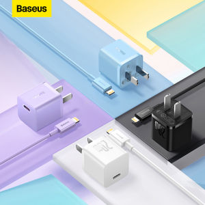 Baseus Bộ Sạc Nhanh GaN5 Bộ Sạc USB Type C 1C 20W Hỗ Trợ Cáp Dữ Liệu Sạc Nhanh Type C PD Cho iPhone 14 13 Pro Max Huawei Xiaomi