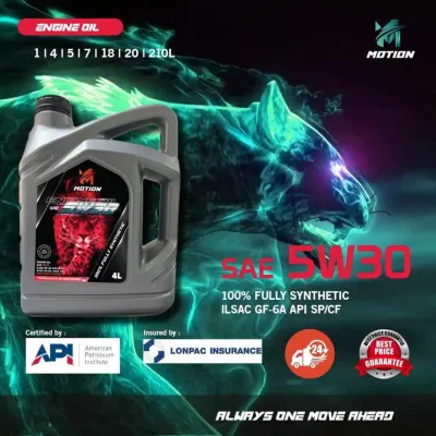 MOTION 5w30 4L API SP Fully Synthetic Engine Oil Car Lubricant Toyota Nissan Honda Mitsubishi