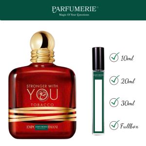 Nước hoa nam Stronger With You Tobacco - Hương thơm Ấm áp Cuốn hút Ngọt ngào - Parfumerie Trial Size 10ml/20ml/30ml