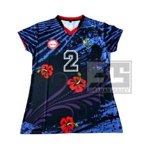 Atasan jersey bola voli wanita ukuran indies 14 Fullprinting sublimation size S M L XL XXL XXXL