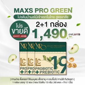 🚗[ส่งไว ] Maxs Pro Green คุณเเม่ตั้งครรภ์ทานได้ 🧃 โปรตีนน้ำผลไม้เจ้าเเรกของไทย 🍏 รสแอปเปิ้ล โปรตีนจากพืช  อิ่มนาน